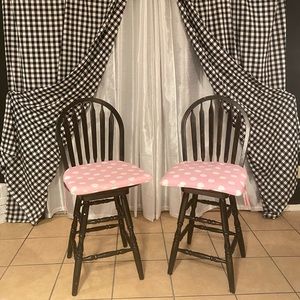 2 polka dot chair pads cushions from Pier One